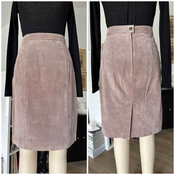 Vintage 80’s Suede Skirt - Picture 4 of 16
